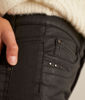 Picture of SUZY BLACK COATED-COTTON SLIM-FIT JEANS